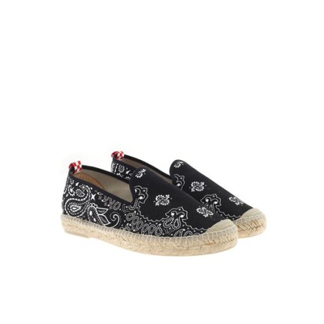 MC2 SAINT BARTH ESPADRILLAS MIRO NERE STAMPA BANDANA