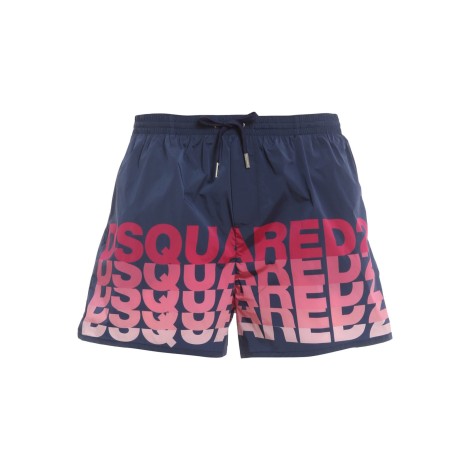 DSQUARED2 BOXER MARE BLU CON LOGO D7B644410408