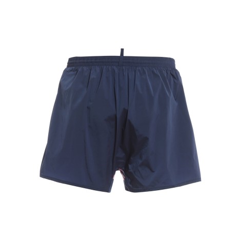 DSQUARED2 BOXER MARE BLU CON LOGO D7B644410408