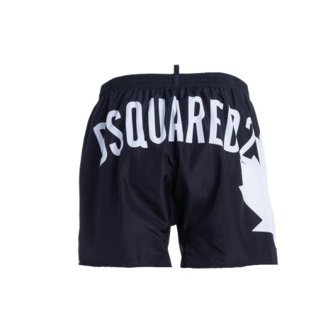 DSQUARED2 COSTUME BOXER NERO CON LOGO