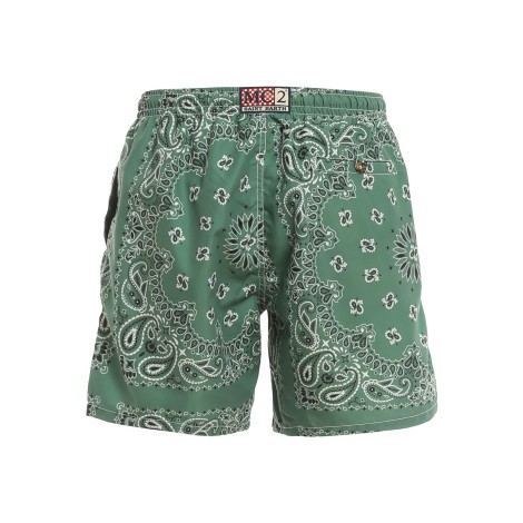 MC2 SAINT BARTH BOXER MARE STAMPA BANDANA VERDE  CAPRESE00084B