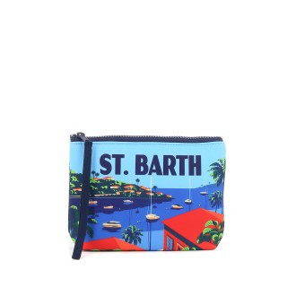 MC2 SAINT BARTH Pochette scuba con stampa di cartoline di Saint Barth ALINE01843B