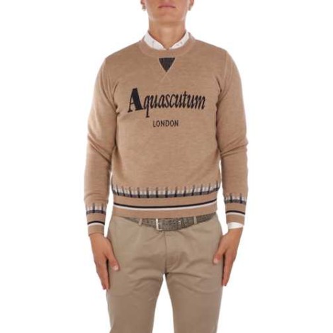 AQUASCUTUM | Men's Wool Embroidered Pull