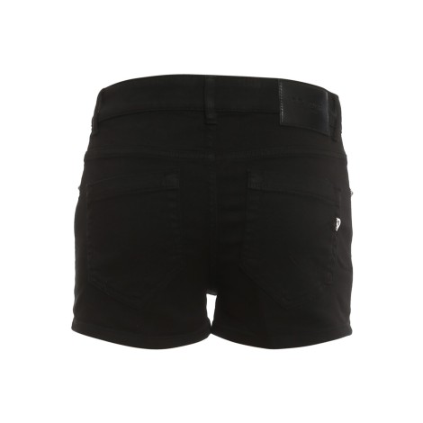 DONDUP SHORT KLUM IN COTONE STRETCH NERO DP277BBS0030DPTDDD999