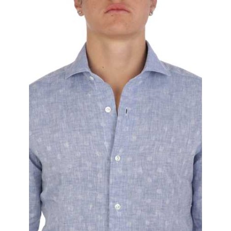 BARBA | Men's Linen Dotted Shirt