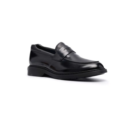 HOGAN MOCASSSINO IN PELLE NERA HXM5760DU50QFYB999