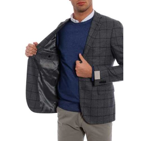 CORNELIANI | Men's Check Single-Breasted Blazer