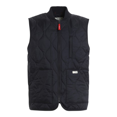 FAY GILET TRAPUNTATO BLU  NAM20442700SFCU802