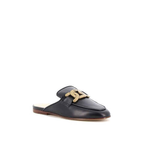 TOD'S SABOT IN PELLE NERO XXW79A0EX40NF5B999