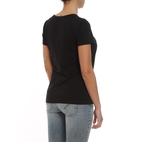 DONDUP T-SHIRT CON LOGO IN RILIEVO NERA S007JS0241DCO3DD999