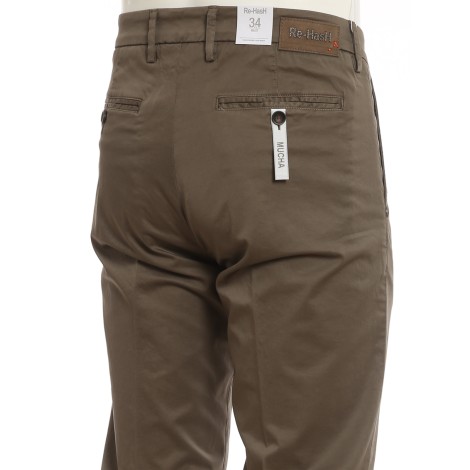 RE-HASH PANTALONE IN COTONE MARRONE P2492390BW0266