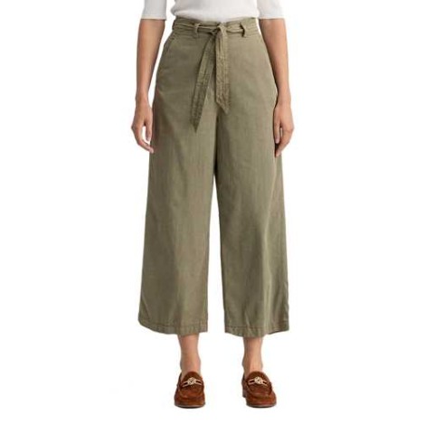 Gant | Trousers D1. Tie Belt Fluid Cropped Pant