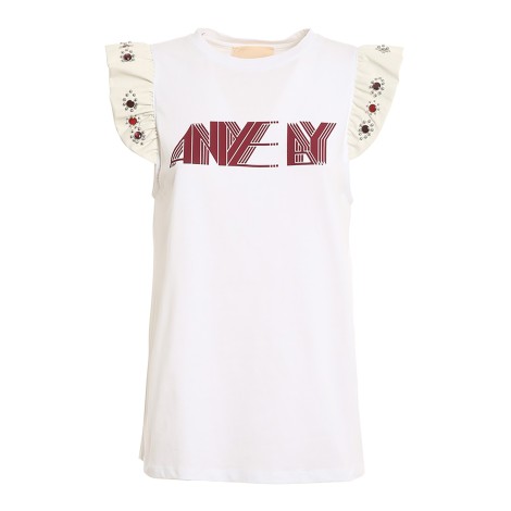 ANIYE BY T-SHIRT CON LOGO BIANCA 18523400268