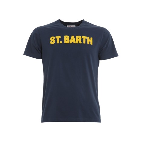 MC2 SAINT BARTH T-SHIRT BLU CON STAMPA ST BARTH TSHIRTMAN02872B