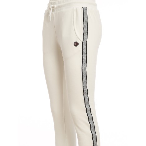 COLMAR PANTALONI IN FELPA BIANCO CON NASTRO IN LUREX  90225WT01