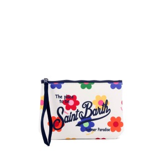 MC2 SAINT BARTH Pochette in scuba con stampa a margherita felice ALINE01709B