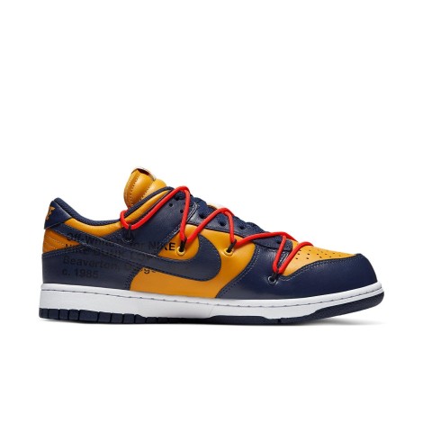 Nike Dunk Low Off-White University Gold Midnight Navy