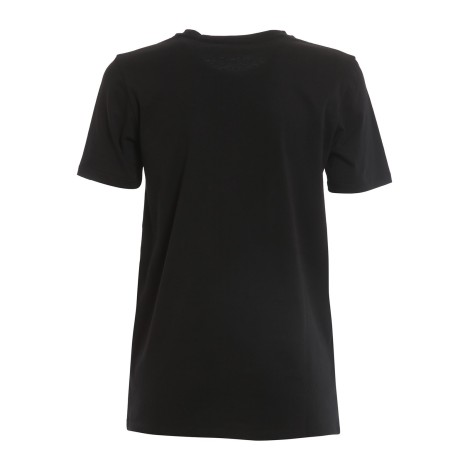 BALMAIN T-SHIRT NERA CON LOGO XF0EF000BB28EAD