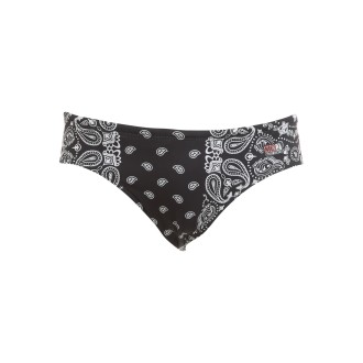 MC2 SAINT BARTH COSTUME SLIP STAMPA ALL OVER NERO CAYO00177B