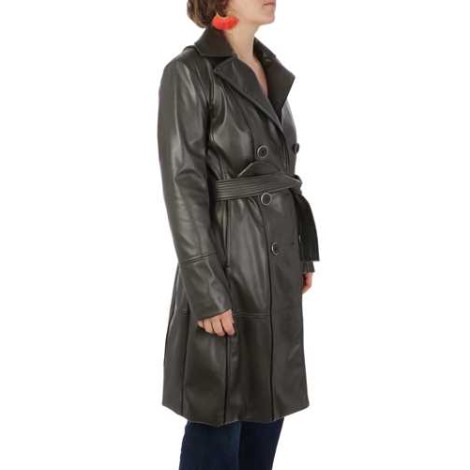 Nenette | Coat Trench Lungo Ecopelle