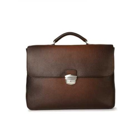 ORCIANI | Men's Micro Deep Leather Work Bag