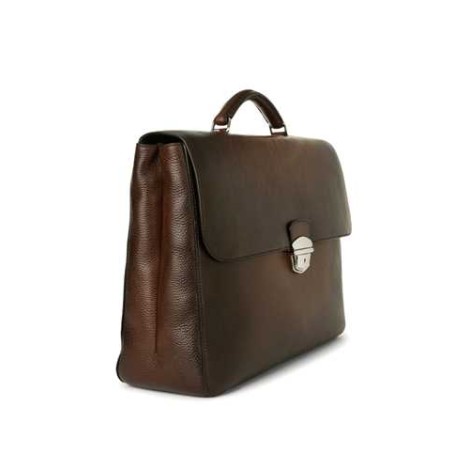 ORCIANI | Men's Micro Deep Leather Work Bag