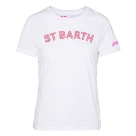 MC2 SAINT BARTH T-SHIRT BIANCA CON LOGO EMILIE00496B