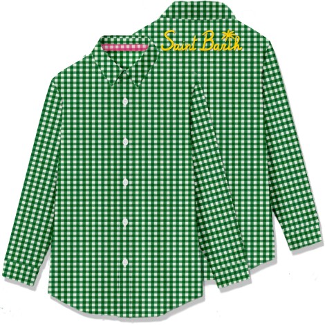 MC2 SAINT BARTH CAMICIA A QUADRI VERDE BRIGITTE03129B