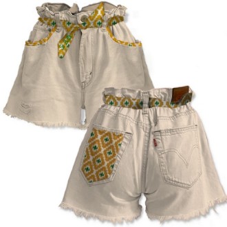 MC2 SAINT BARTH SHORT ARIZONA IKAT GEOMETRIC BEIGE ARIZONA03349B