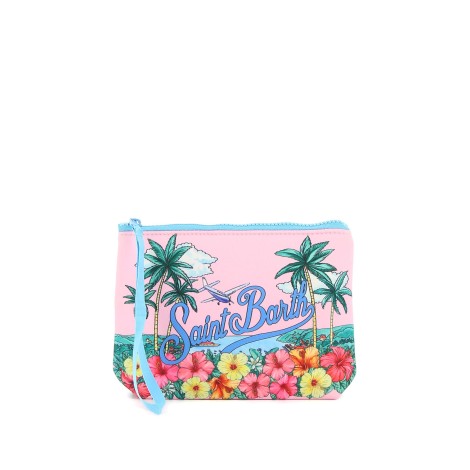 MC2 SAINT BARTH Pochette in scuba con stampa flower bay  ALINE00482B