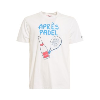 MC2 SAINT BARTH T-SHIRT APRES PADEL BIANCA  TSHIRTMAN02961B