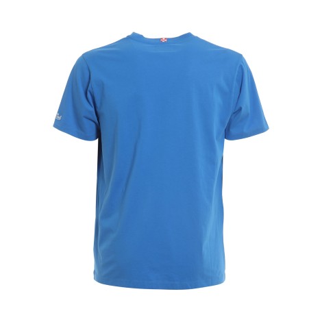 MC2 SAINT BARTH T-SHIRT BLUETTE CON STAMPA SPRITZ TSHIRTMAN00463B