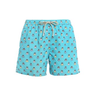 MC2 SAINT BARTH BOXER MARE CON STAMPA BOXER AZZURRO LIGHTINGMICRO02569B