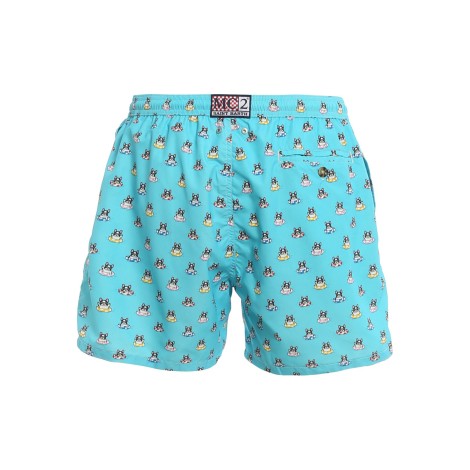 MC2 SAINT BARTH BOXER MARE CON STAMPA BOXER AZZURRO LIGHTINGMICRO02569B