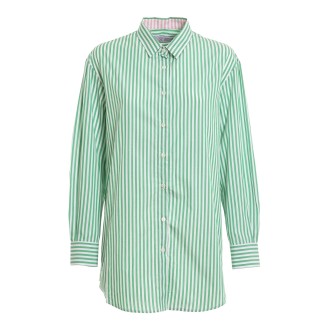 MC2 SAINT BARTH CAMICIA A RIGHE VERDE BRIGITTE00495B