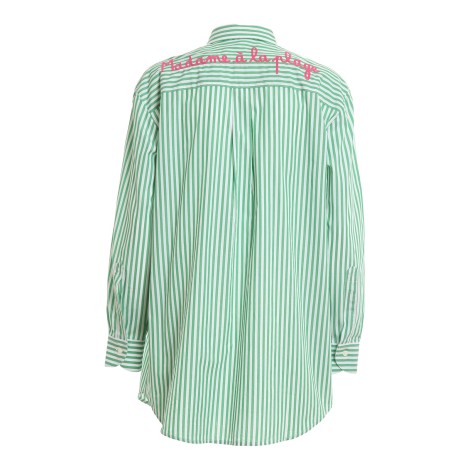 MC2 SAINT BARTH CAMICIA A RIGHE VERDE BRIGITTE00495B