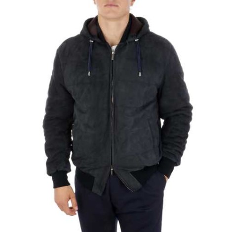 RAVAZZOLO | Men's Suede Hooded Jacket