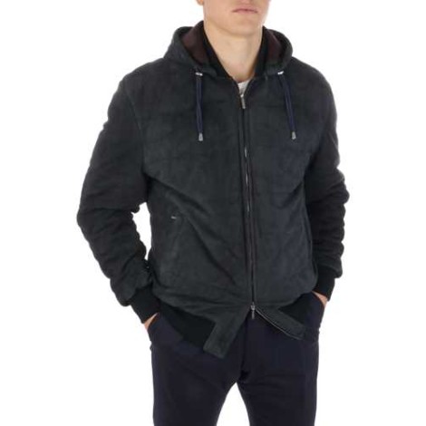 RAVAZZOLO | Men's Suede Hooded Jacket