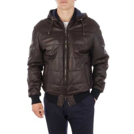 RAVAZZOLO | Men's Leather Hooded Jacket