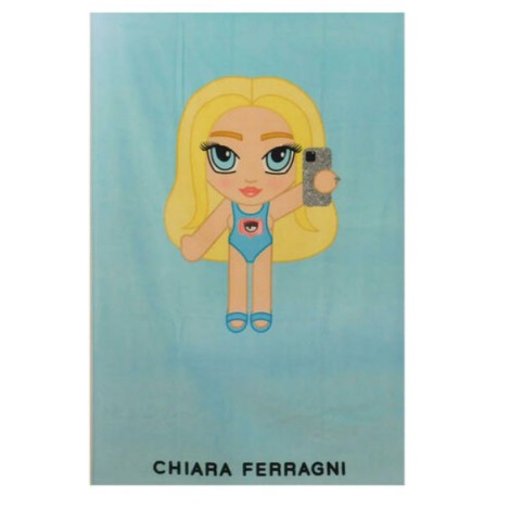 CHIARA FERRAGNI TELO MARE AZZURRO MASCOTTE 740232391301