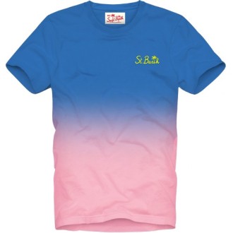 MC2 SAINT BARTH T-SHIRT BICOLOR CON LOGO PORTOFINOT01809B