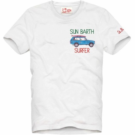 MC2 SAINT BARTH T-SHIRT SURFER ST BARTH BIANCA TSHIRTMAN01291B