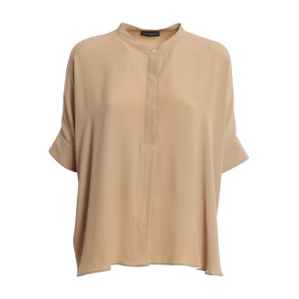 PAOLO FIORILLO CAPRI BLUSA IN MISTO SETA BEIGE 33694057RAPHIA