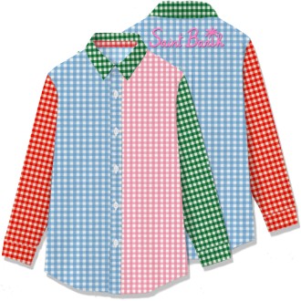 MC2 SAINT BARTH CAMICIA A QUADRI MULTICOLORE BRIGITTE03130B