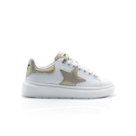 SHOP ART SNEAKERS IN ECO PELLE E LAMINATO 80508OFFWHITELAMINATO