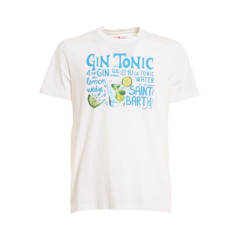 MC2 SAINT BARTH T-SHIRT STAMPA GIN TONIC BIANCA  TSHIRTMAN02966B