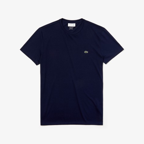 LACOSTE T-SHIRT IN JERSEY BLU TH6709166