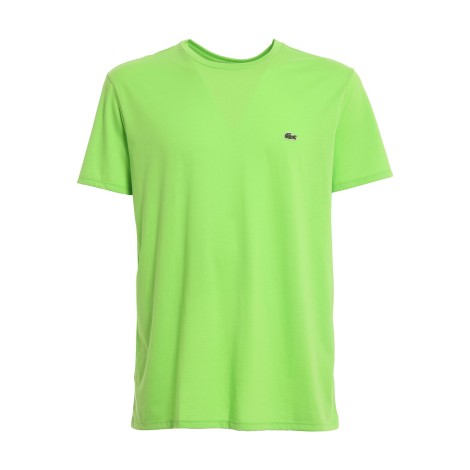 LACOSTE T-SHIRT IN JERSEY VERDE TH6709TTV