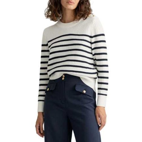 Gant | Jersey D1. Stripe Rib Pique C-Neck