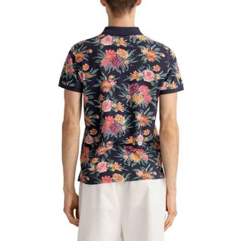 Gant | Polo D2. Dahlia Print Pique Ss Rugger